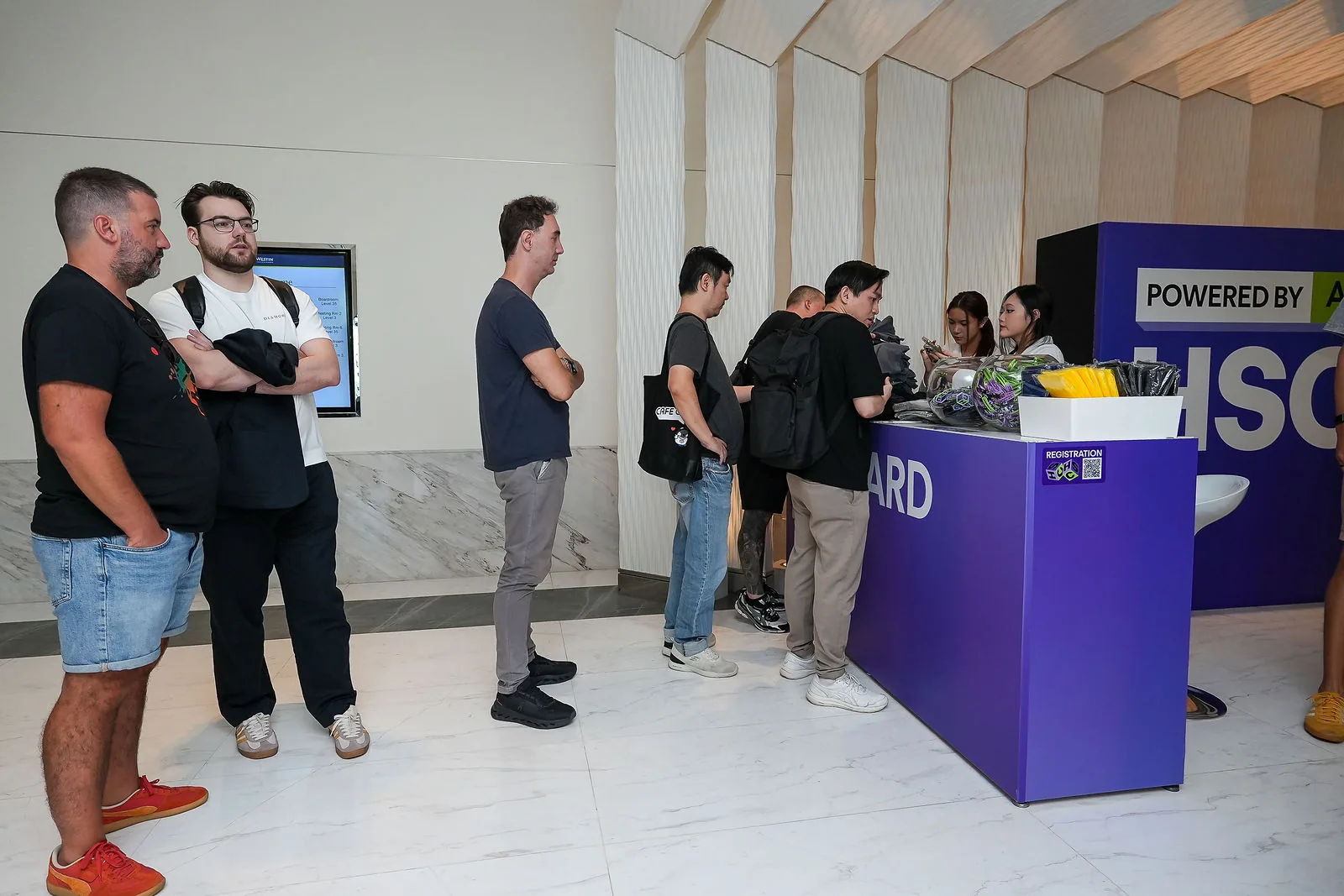 Delegates in a hotel conference foyer during a technology conference — RS Photography